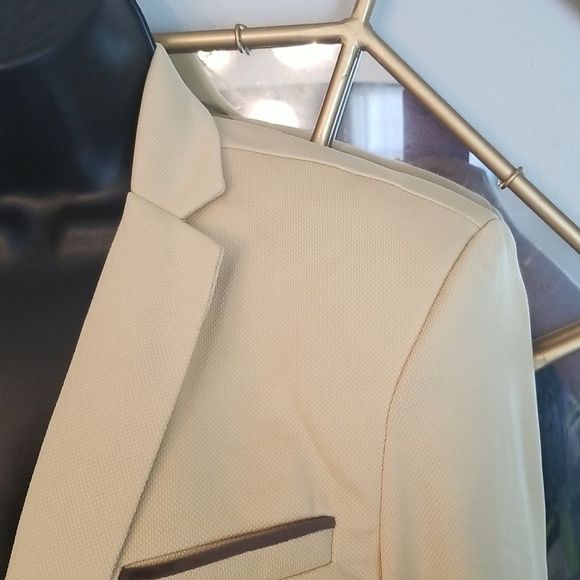 David.Ann Fashion Butter Cup Textured One Button Blazer NWOT Sz. Large - Picture 3 of 14